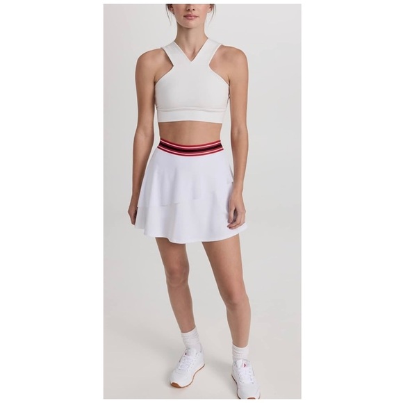 EleVen by Venus Williams | Preppy Collegiate Tennis Skirt Skort White | M - Picture 4 of 12